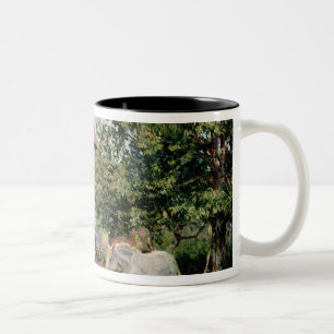 At the Farm, 1889 Two-Tone Coffee Mug