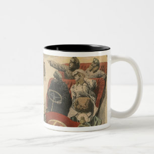 At the Grand Palais history of locomotion Two-Tone Coffee Mug