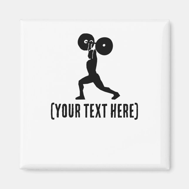 At the gym silouhette | Personal Trainer Magnet (Front)