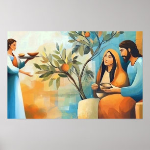 At the Home of Martha and Mary Poster