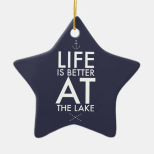 At the Lake Ceramic Tree Decoration