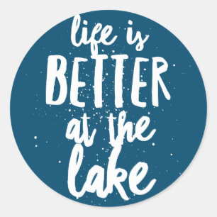 At the Lake Classic Round Sticker