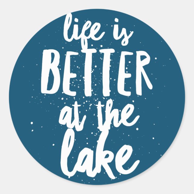 At the Lake Classic Round Sticker (Front)