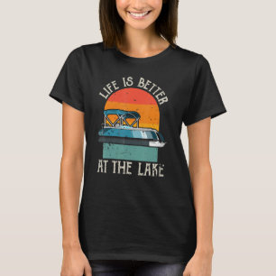 At The Lake Pontoon Boat Captain T-Shirt