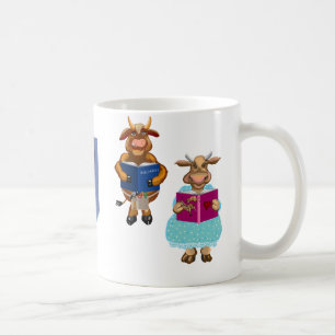 At the library coffee mug