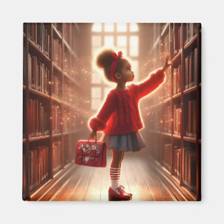 At the Library - Red Magnet