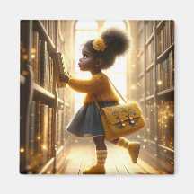 At the Library - Yellow Magnet