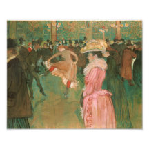 At the Moulin Rouge by Toulouse-Lautrec - Poster