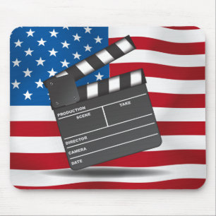 At The Movies -USA Mouse Pad