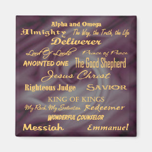 at the name of Jesus... Magnet
