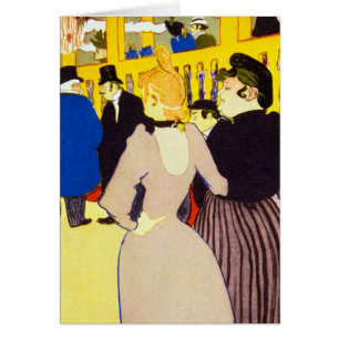 At the Nightclub by Toulouse Lautrec, Vintage Art
