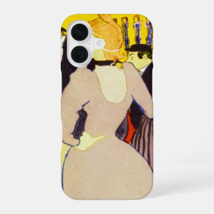 At the Nightclub by Toulouse Lautrec, Vintage Art iPhone 16 Case
