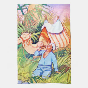 At The Oasis Tea Towel