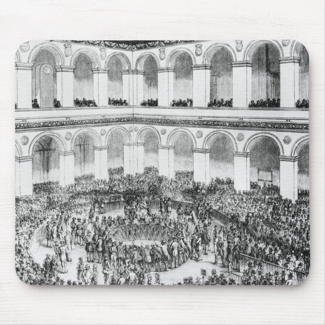 At the Paris Bourse, 1846 Mouse Pad (Front)