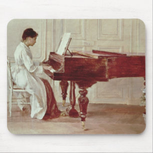 At the Piano, 1887 (oil on canvas) Mouse Pad