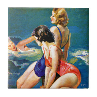 At the Pool Ceramic Tile
