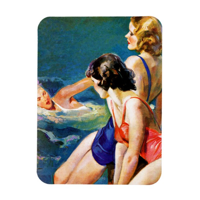 At the Pool Magnet (Vertical)