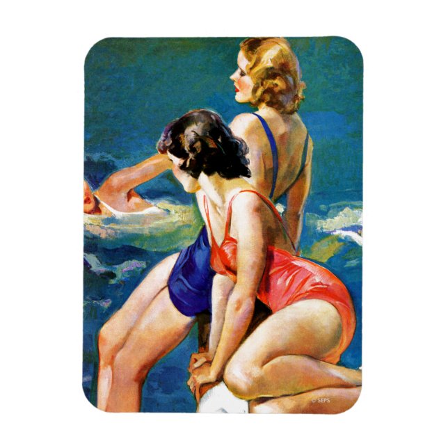 At the Pool Magnet (Vertical)