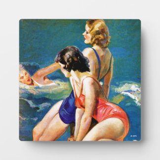 At the Pool Plaque