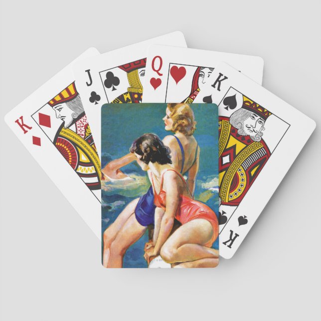 At the Pool Playing Cards (Back)
