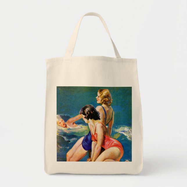 At the Pool Tote Bag (Front)