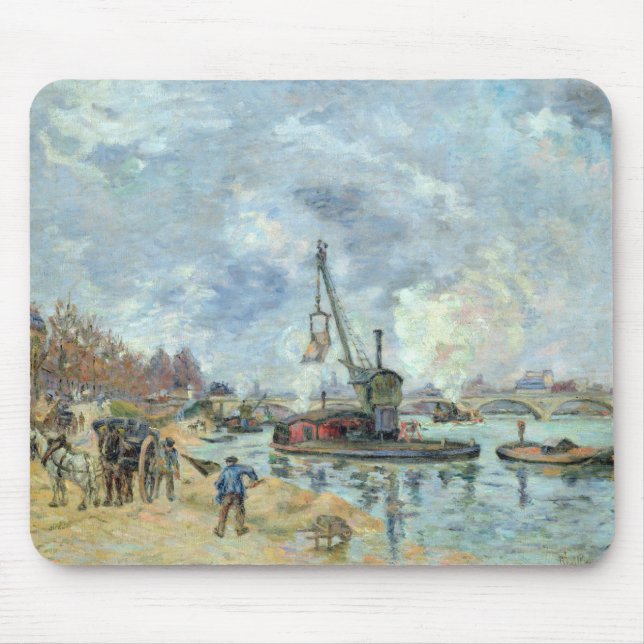 At the Quay de Bercy in Paris, 1874 Mouse Pad (Front)