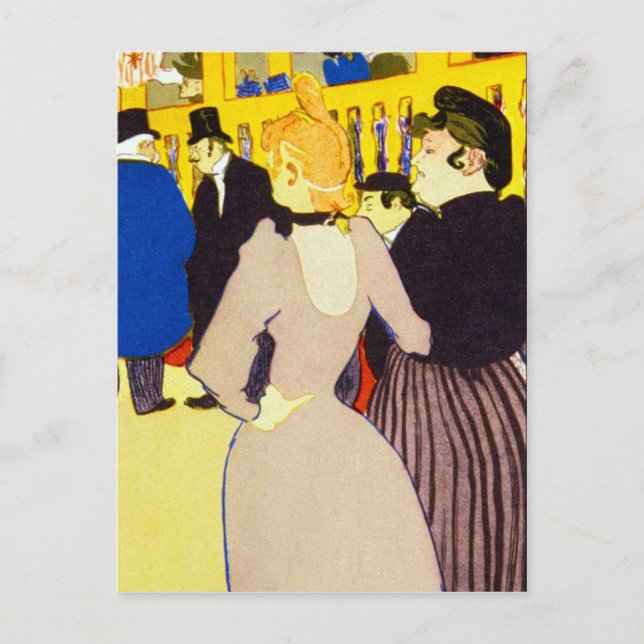 At the Rouge by Toulouse-Lautrec Postcard (Front)
