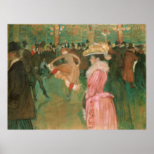 At the Rouge: The Dance Toulouse-Lautrec Poster