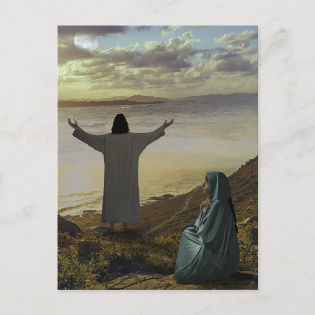 At the Sea of Galilee Postcard (Front)