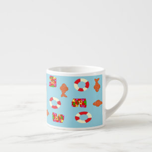 At the sea pattern espresso cup