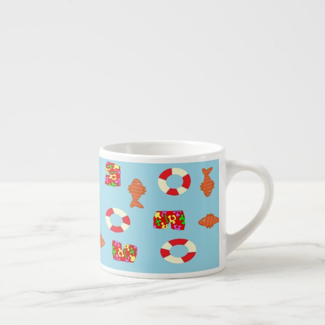 At the sea pattern espresso cup (Right)