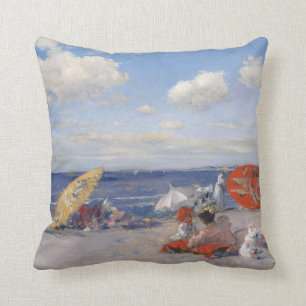 At the Seaside c.1892 Cushion