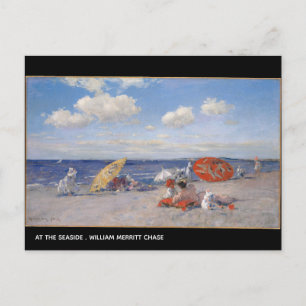 At The Seaside William Merritt Chase Postcard