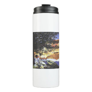 At the Seine at Bennecourt - Claude Monet - c1900. Thermal Tumbler