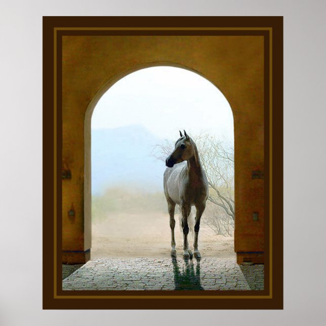 At The Stall Door Poster (Front)