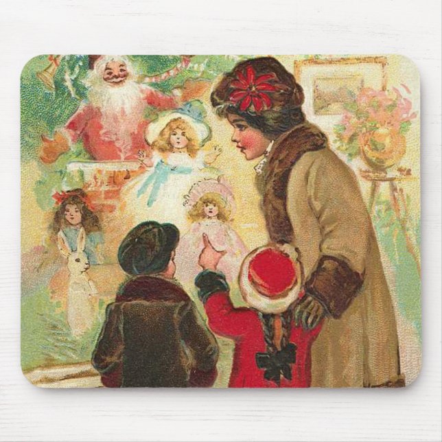 At The Toy Store Window Mouse Pad (Front)