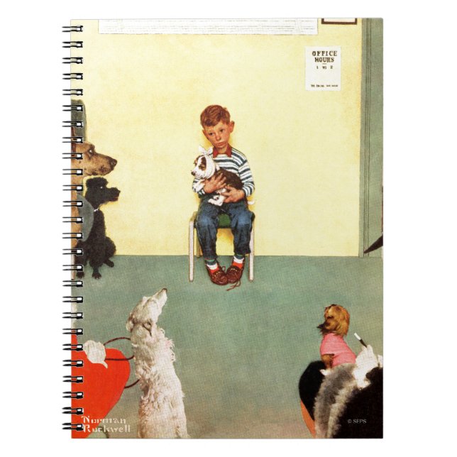 At The Vets by Norman Rockwell Notebook (Front)