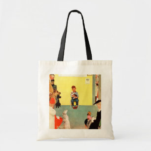 At The Vets by Norman Rockwell Tote Bag