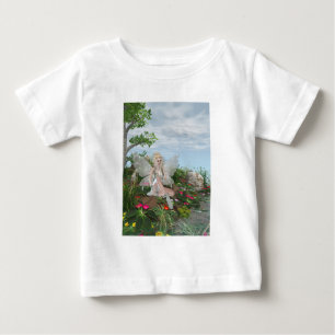 At the Waters Edge - Fairy & Flowers by the Water Baby T-Shirt