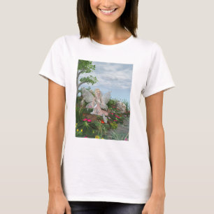 At the Waters Edge - Fairy & Flowers by the Water T-Shirt