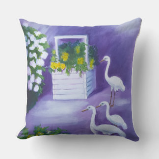 At the well at night cushion