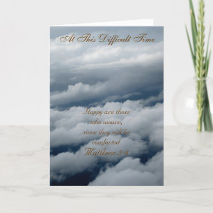 At This Difficult Time Greeting Card