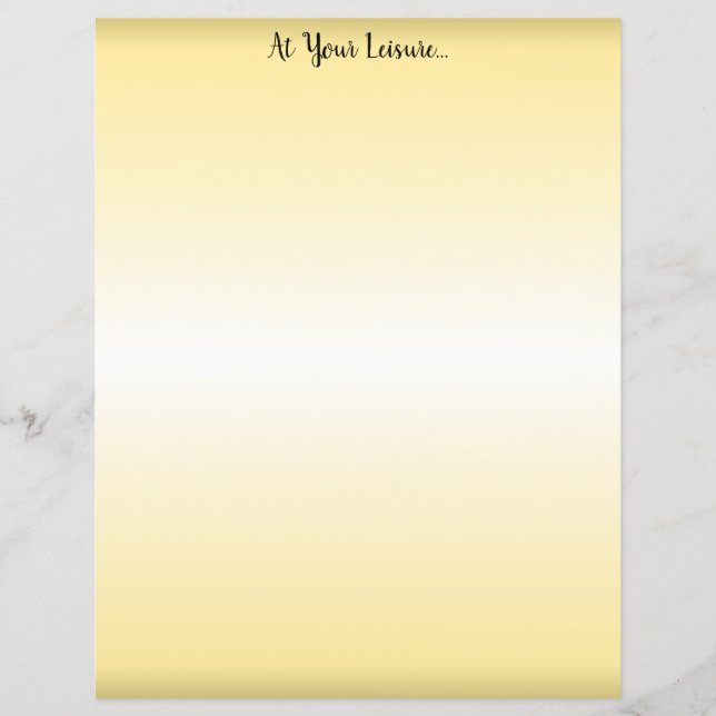 At Your Leisure - (Front)