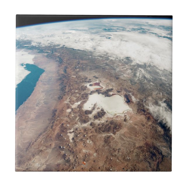 Atacama Desert And Salt Flats In The Andes Ceramic Tile (Front)