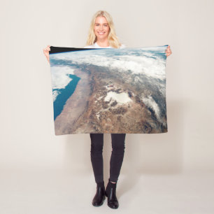 Atacama Desert And Salt Flats In The Andes Fleece Blanket
