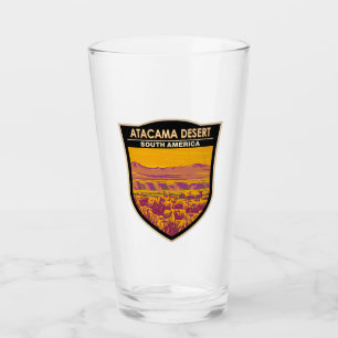 Atacama Desert Sunset South America Travel Vintage Glass