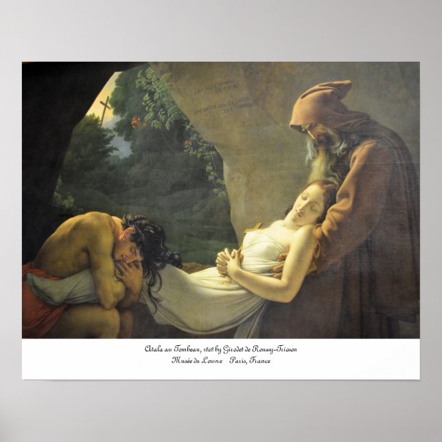 Atala au Tombeau--The Entombment of Atala Poster (Front)