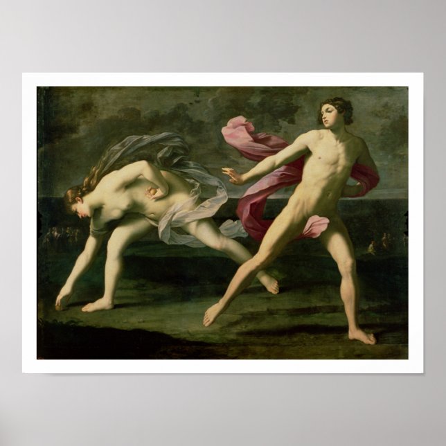 Atalanta and Hippomenes, c.1612 (oil on canvas) Poster (Front)