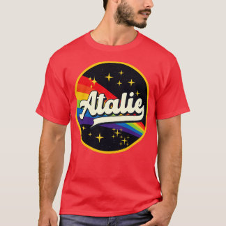Atalie Rainbow In Space Vintage Style T-Shirt