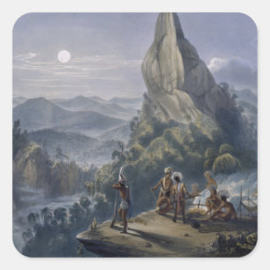 Ataraipu or the Devil's Rock, from 'Views in the I Square Sticker